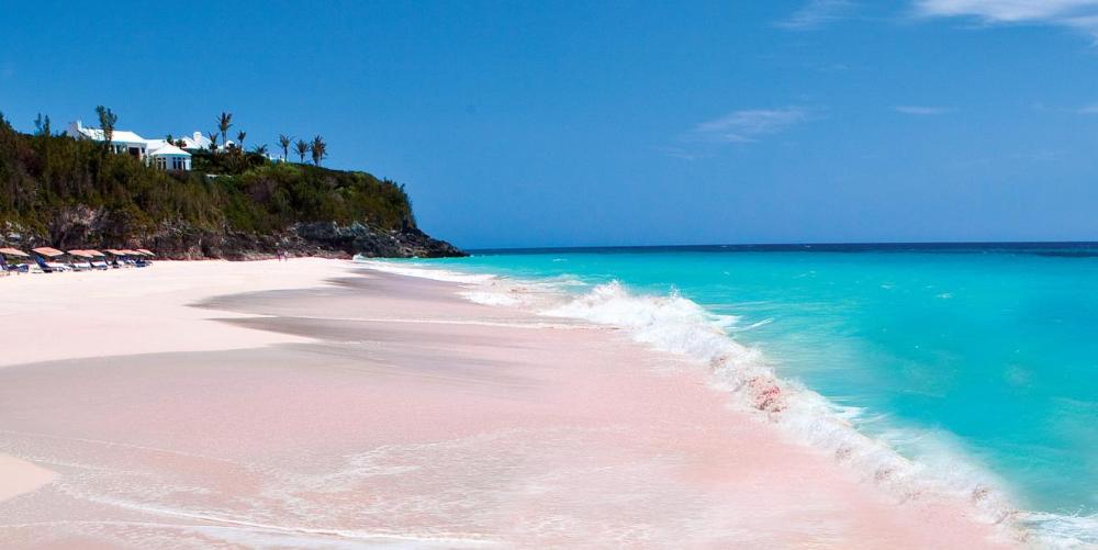 Розовый пляж пинк сэндс бич