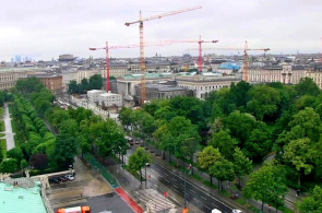 Panorama da cidade a partir do Burgtheater. Webcams em Viena online