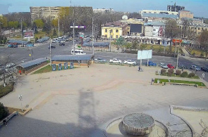 Encruzilhada da Avenida Chui e da Rua Yusup Abdrakhmanov. Webcams em Bishkek