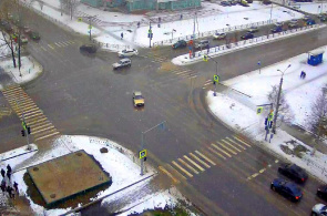 Câmara web com vista para o cruzamento das ruas de Mira - Marechal Shchukov