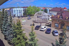 Encruzilhada de Sovetskaya e Klimov. Webcams de Troitsk