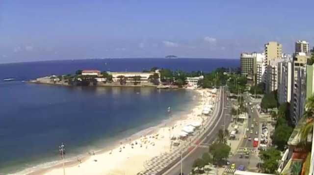 Forte de Copacabana na webcam online