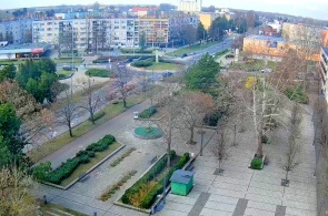 Praça Ekai. Webcams de Komarom online