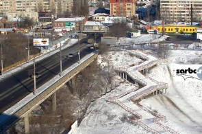 A ponte sobre o desfiladeiro Glebuchev. Webcam Saratov online
