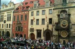 Praça da cidade velha. Praga em tempo real