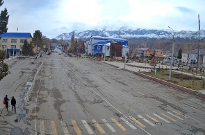 Praça central de Naryn. Webcams de Bisqueque