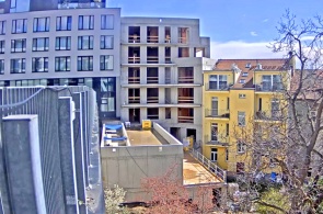 Construção de edifício residencial Vitalidade. Webcams de Praga