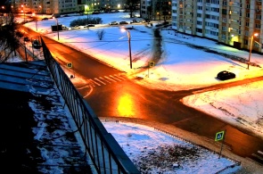 Encruzilhada das ruas Lermontov e Massalsky. Webcams Krasnoye Selo