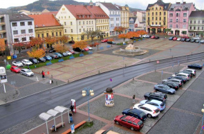 Praça Masaryk (Masarykovo namesti). Webcams Decin online