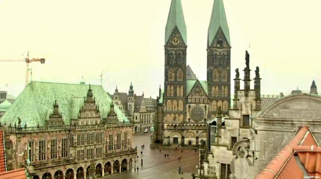 Catedral de Bremen em St. Peter onaline webcam