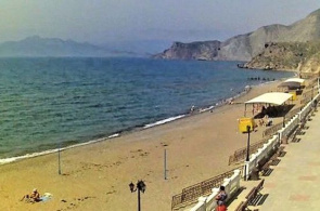 Praia central de Ordzhonikidze webcam online