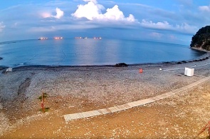 Praia à beira-mar. Webcams Tuapse
