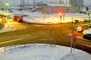 Encruzilhada de Kuznetskaya e Komarov. Webcams de Mejdurechensk online