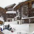 Resort Alpes cobertos de neve