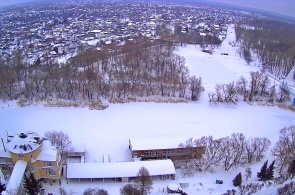 Aterro. Vista da floresta Tambov. Webcams de Tambov