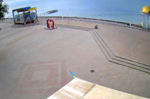 Área à beira-mar. Webcams Berdyansk online