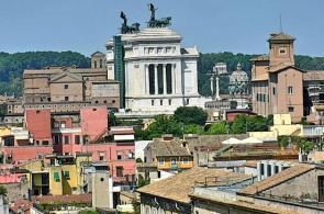 Monti Palace Hotel. Webcam panorâmica em Roma online