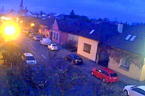 Vista da cidade. Webcams Bystrice pod Hostinem online