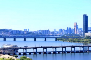 Vista da Ponte Banpo. Webcams de Seul