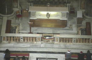 Túmulo do Papa João Paulo II. Webcams do Vaticano online