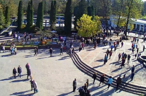 Sala de bombas central da webcam de Truskavets on-line