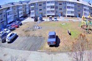 Gagarina, 188 fachada 3. Entrada. Webcams de Baikalsk