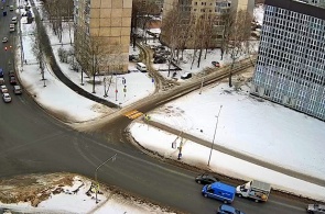 Encruzilhada da Rodovia Sudoeste com a Rua Furmanov. Webcam Saransk