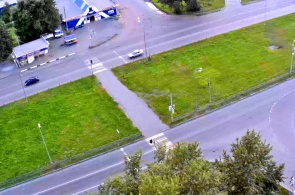 Travessia da rodovia Chernoistochinskoe e da rua Druzhinina. Webcams Nizhny Tagil