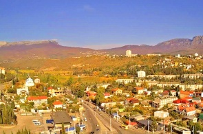 Panorama da cidade. Webcams Alushta