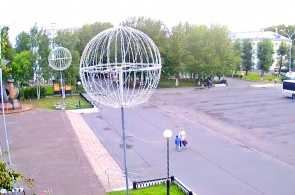 Praça Prosyankin. Webcams de Severodvinsk
