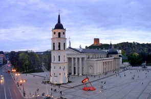 Praça da Catedral. Webcams Vilnius