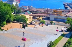 Escadas Potemkin, vista nº 2. Odessa webcams online