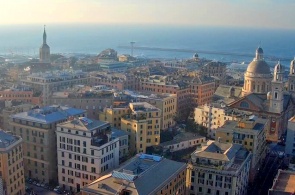 Panorama da cidade. Webcams de Génova online