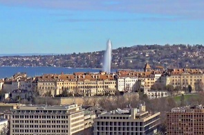 Panorama da cidade. Webcams de Genebra