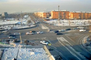A interseção de Lopshanchapa e Kalinin. Webcams de Kyzyla online