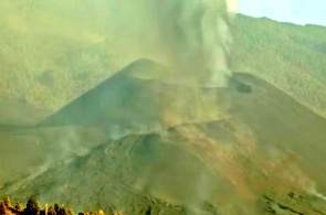 Vulcão Cumbre Vieja. Webcams Santa Cruz de Tenerife