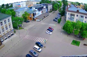 Rua da encruzilhada Batyushkova - Blagoveshchenskaya. Webcams Vologda