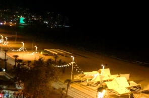 Vista da praia na estância de verão da Costa Blanca. Webcams de Valência