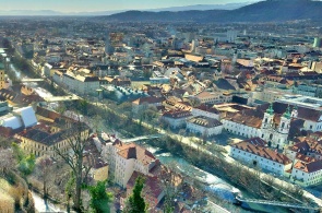 Panorama da cidade. Webcams Graz
