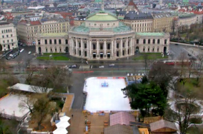 Burgtheater em Viena. Webcam panorâmica on-line