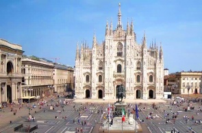 Catedral Duomo. Webcams ao vivo em Milão