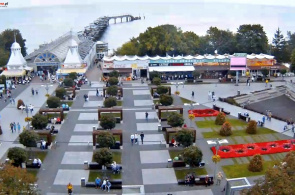 Panorama do passeio. Webcam Miedzyzdroje online