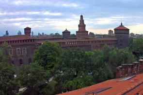 Castelo Sforza. Webcams ao vivo em Milão
