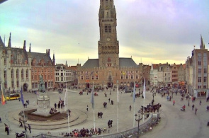 Praça do mercado. Webcam de Brugge online