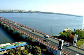 Ponte central da margem direita. Webcams em Dnepropetrovsk online