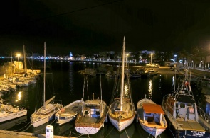 Amarração de iates em Crosses de Cagnes. Webcams ao vivo em Cagnes-sur-Mer online