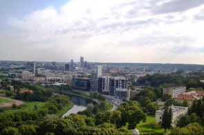 Panorama de Vilnius - vista do hotel CROWNE PLAZA