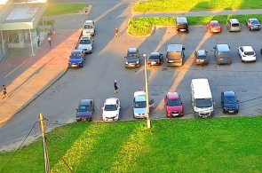 Estacionamento perto da rodovia Strelnitskoye, 4. Webcams de Krasnoye Selo