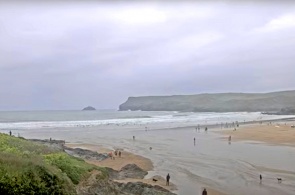 Praia do Rastejo. Webcams Cornualha