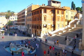Praça da Espanha. Webcams de Roma online